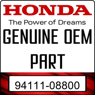 An Image of the Genuine Honda Logo reading 'GENUINE OEM PART' 94111-08800