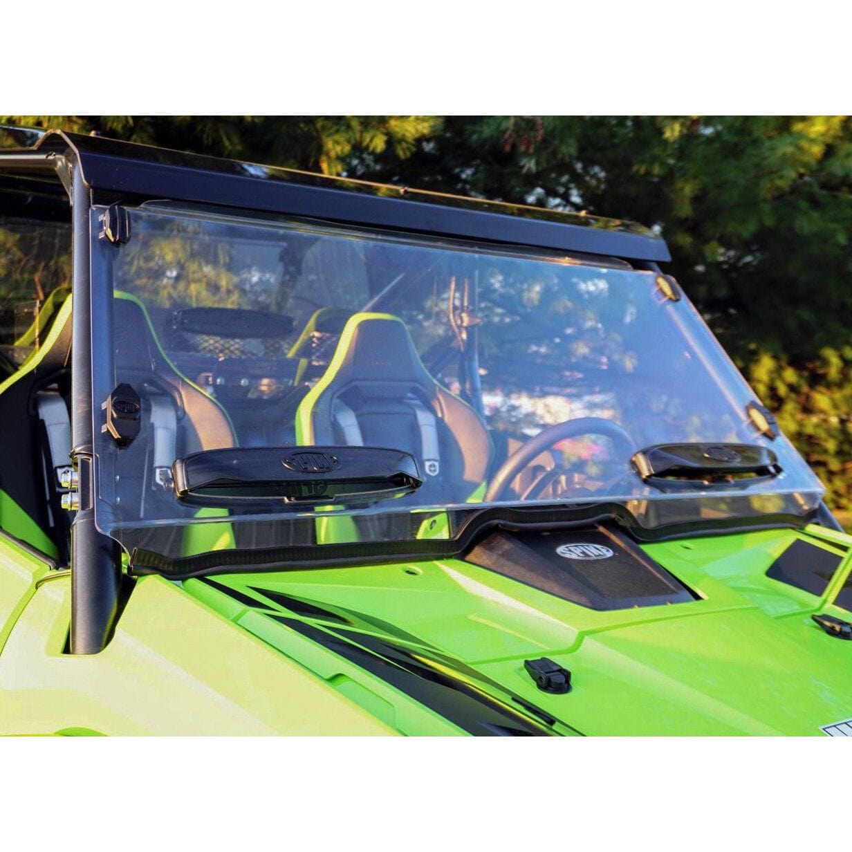 Honda Talon 1000 Clear Vented Full Windshield with Tool-less Rapid Release by Spike - 78-2800 Front Driver Side View
