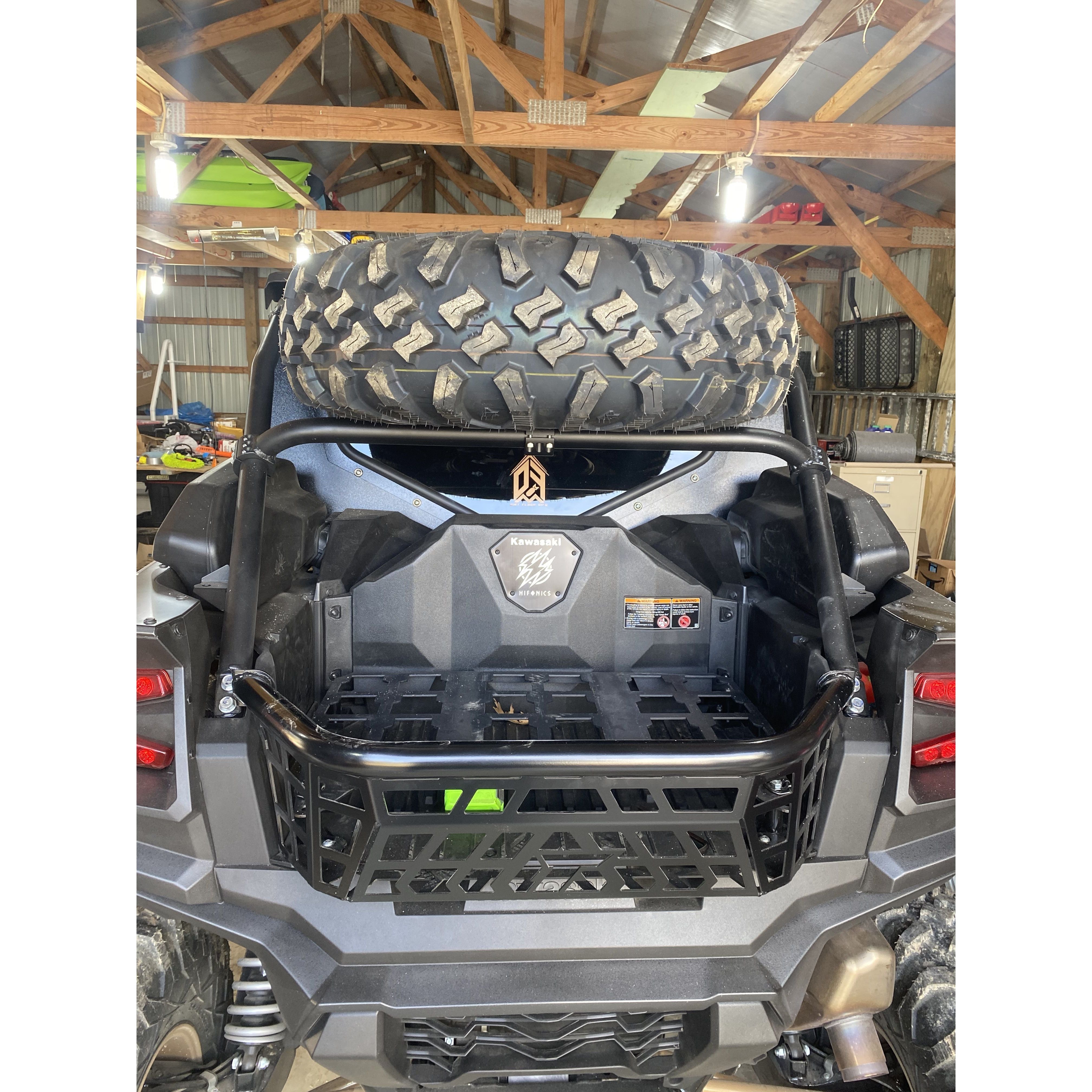 Dual Clamp Spare Tire Mount Kawasaki Teryx KRX 4 1000 by Factory UTV