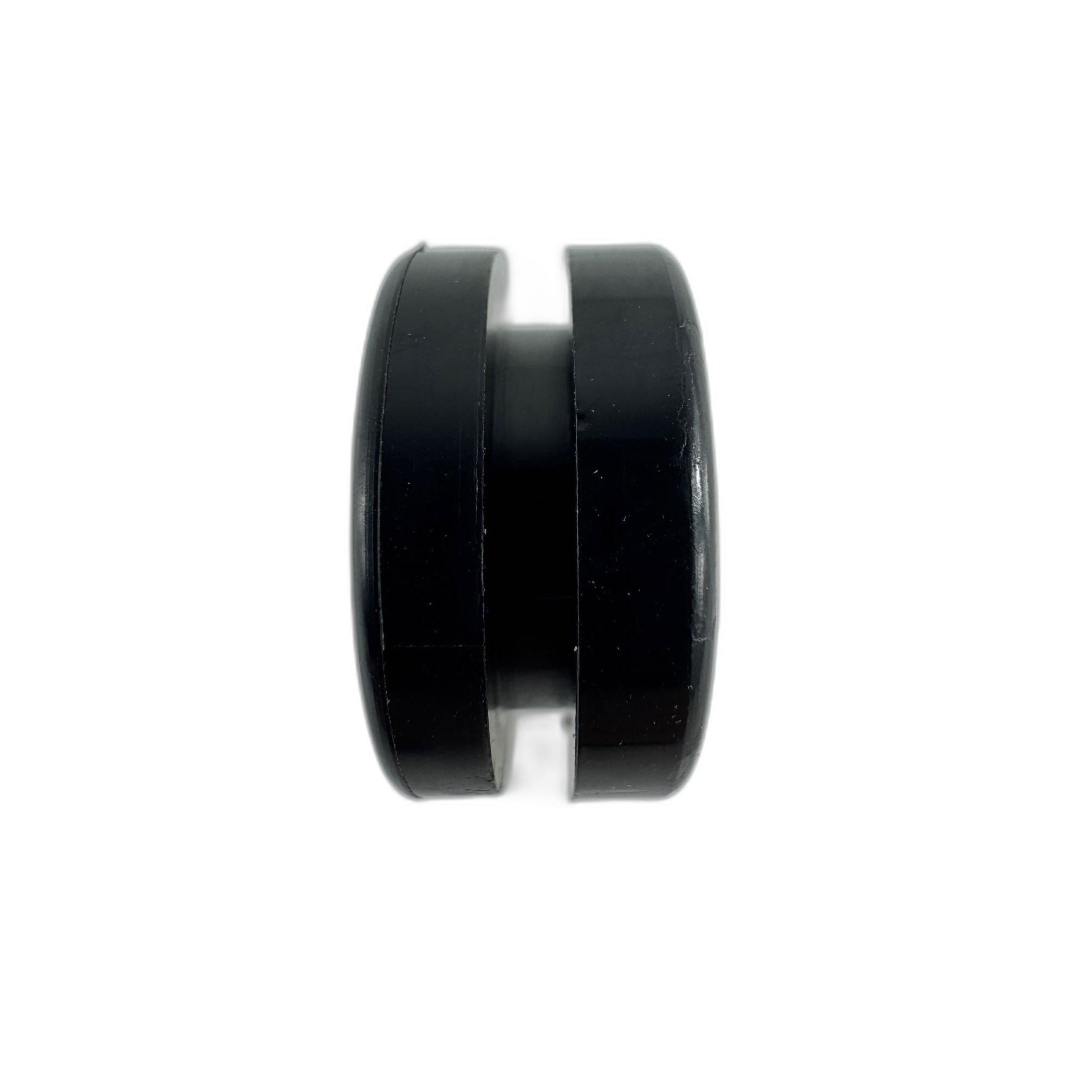 The Damper by Kawasaki is a black, cylindrical plastic OEM part (92075-294) with a central groove, shown against a white background—perfect for use as a Kawasaki UTV part or off-road accessory.