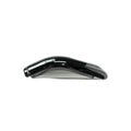A sleek, shiny Shield Headpipe Rear Chrome by Polaris is shown in side profile against a plain white background, reflecting the precision typical of OEM Indian Polaris parts.