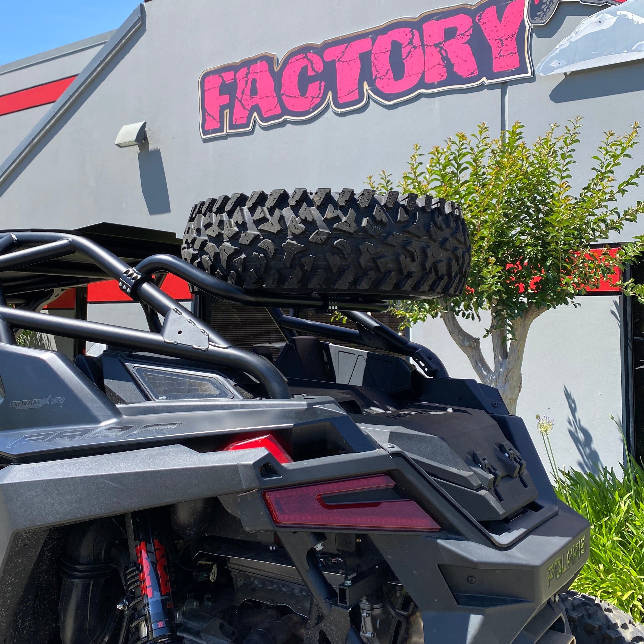 Dual Clamp Spare Tire Mount for Polaris RZR Pro R by Factory UTV