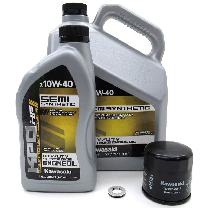 Kawasaki 10W-40 KPO Oil Change Kit - 5-Quart - 2019-2026 Mule PRO-MX By Kawasaki