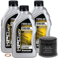 Kawasaki 10W-40 KPO Oil Change Kit - 3-Quart - 2015-2026 Mule Pro-FX/FXR/FXT 812/820 By Kawasaki