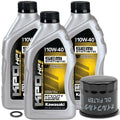 Kawasaki 10W-40 KPO Oil Change Kit - 3-Quart - 2016-2026 Mule Pro-DX/DXT By Kawasaki