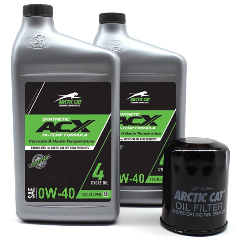 Arctic Cat ACX 0W-40 Synthetic Oil Change Kit - Two Quart - ATV Prowler by Arctic Cat