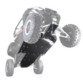 UHMW Skid Plate with Rock Sliders by Factory UTV