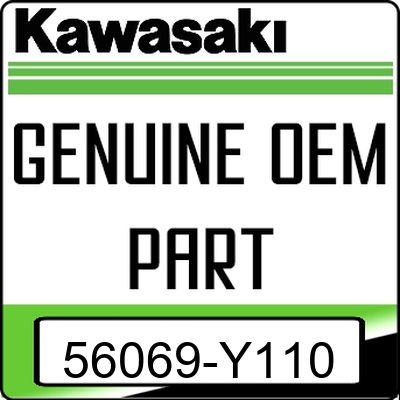 An Image of the Genuine Kawasaki Logo reading 'GENUINE OEM PART' 56069-Y110