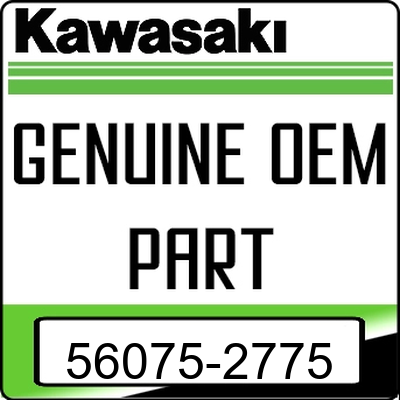 An Image of the Genuine Kawasaki Logo reading 'GENUINE OEM PART' 56075-2775