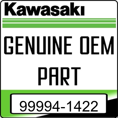 An Image of the Genuine Kawasaki Logo reading 'GENUINE OEM PART' 99994-1422