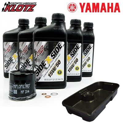 Klotx-Kit-KU-107-DP with oil, HiFlo Filtro Oil Filter, Cometic Crush Washers, and Oil Pan