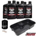 Indian Motorcycle Thunderstroke Synthetic Oil Change Kit w/ Drain Pan by Klotz