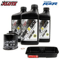 SXS Oil Change Kit 5W50 / W Oil Filter and Drain Pan, Polaris RZR by Klotz
