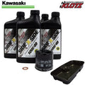 SXS Oil Change Kit 10W40 / W Oil Filter w/ Drain Pan, Kawasaki Teryx, KRF by Klotz