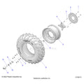 WHEELS: FRONT - 2024 POLARIS RANGER 570 CREW FULL SIZE