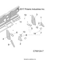 BODY: CAB FOAM - 2020 POLARIS RANGER XP 1000 EPS NORTHSTAR RIDE COMMAND