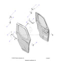 BODY: DOOR FRONT MOUNTING - 2023 POLARIS RANGER CREW XP 1000 NORTHSTAR ULTIMATE TRAIL BOSS