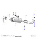 ENGINE: EXHAUST SYSTEM - 2020 POLARIS RANGER 150 EFI