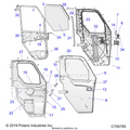 BODY: FULL POWER DOOR/WINDOW - 2021 POLARIS RANGER XP 1000 EPS NORTHSTAR