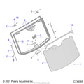 BODY: WINDSHIELD TIP OUT - 2020 POLARIS RANGER CREW XP 1000 NORTHSTAR ULTIMATE