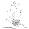 DRIVE TRAIN: FRONT GEARCASE MOUNTING - 2023 POLARIS RANGER XP 1000 NORTHSTAR ULTIMATE EVAP