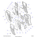 BODY: DOOR REAR CRANK - 2024 POLARIS RANGER 1000 XP NORTHSTAR ULTIMATE CREW
