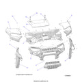 BODY: HOOD & FRONT FASCIA - 2024 POLARIS RANGER 1000 XP NORTHSTAR