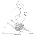 DRIVE TRAIN: FRONT GEARCASE MOUNTING - 2023 POLARIS RANGER XP 1000 PREMIUM