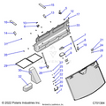 BODY: WINDSHIELD TIP - 2022 POLARIS RANGER CREW XP 1000 NORTHSTAR ULTIMATE TRAIL BOSS EVAP