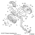 DRIVE TRAIN: CLUTCH COVER & DUCTING - 2019 POLARIS RANGER CREW XP 1000 NORTHSTAR RIDE COMMAND