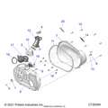DRIVE TRAIN: CLUTCH COVER & DUCTING - 2025 POLARIS RANGER 570 PREMIUM