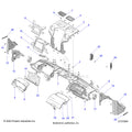BODY: DASH UPPER & A-PILLARS - 2026 POLARIS RANGER XD 1500 NORTHSTAR MOUNTAINEER EDITION CREW