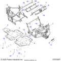 CHASSIS: MAIN FRAME AND SKID PLATES - 2022 POLARIS GENERAL 4 1000 PREMIUM EPS