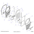 BODY: DOOR FRONT FULL POWER - 2026 POLARIS RANGER 1000 XP CREW NORTHSTAR TEXAS EDITION