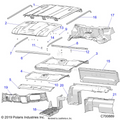 OPTION: ROOF PREM PREP CLOSE OFF PANELS COVER DASH & HOOD LINER - 2020 POLARIS RANGER CREW XP 1000 FACTORY CHOICE
