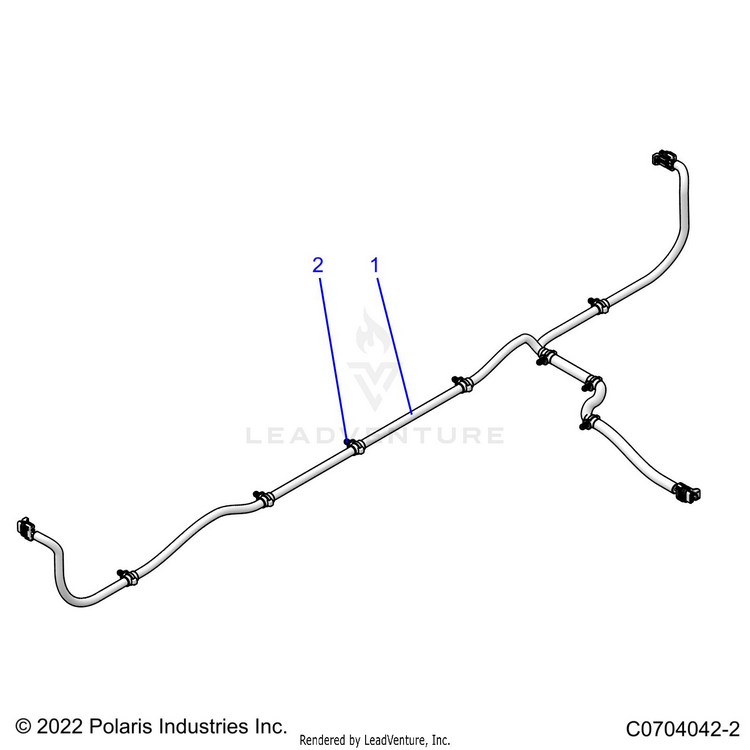 An Image of a Genuine Polaris Parts Schematic Diagram showing the schematic - ELECTRICAL: WIRE HARNESSES BOX - 2022 POLARIS RANGER 570 FULL SIZE