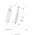 SUSPENSION: REAR SHOCK MOUNTING NON EVAP - 2025 POLARIS RANGER 1000 XP NORTHSTAR PREMIUM TIP OUT WINDSHIELD