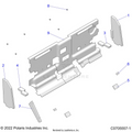 BODY: CAB FOAM & REAR PANEL - 2022 POLARIS RANGER CREW XP 1000 NORTHSTAR ULTIMATE TRAIL BOSS EVAP