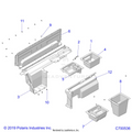 BODY: REAR CLOSEOFF/STORAGE (PREM PREP ROOF) - 2019 POLARIS RANGER CREW XP 1000 49S FACTORY CHOICE
