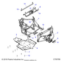 CHASSIS: MAIN FRAME AND SKID PLATES - 2022 POLARIS GENERAL 1000 DELUXE EPS