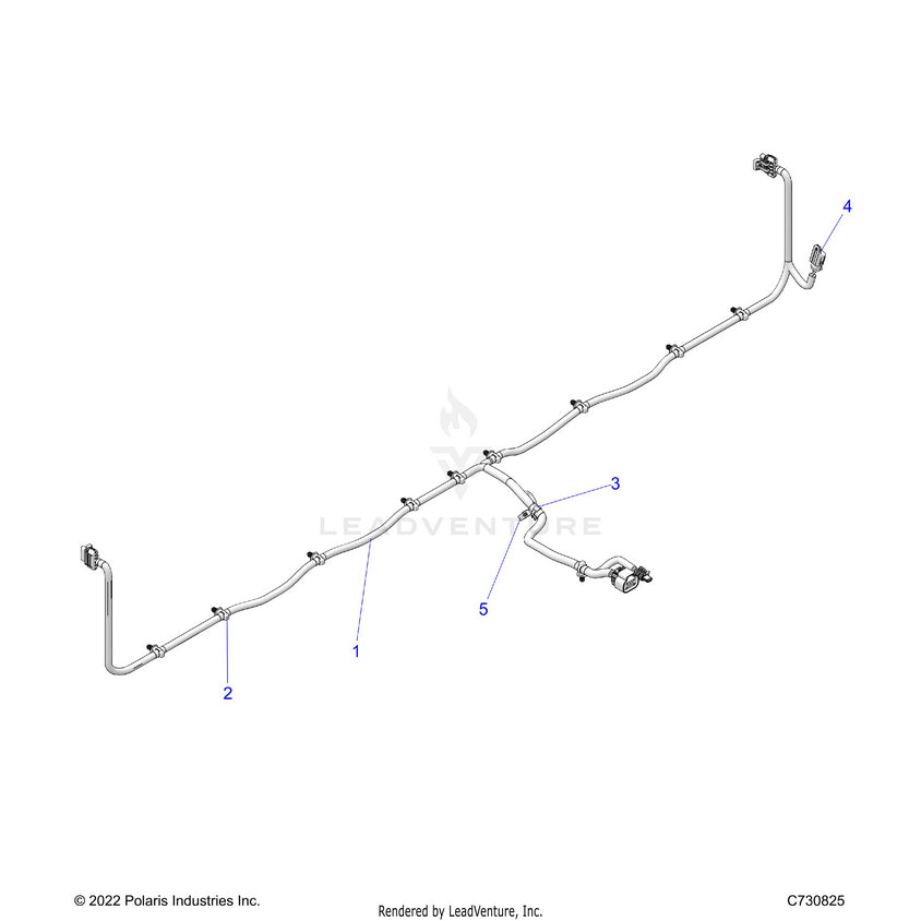 An Image of a Genuine Polaris Parts Schematic Diagram showing the schematic - ELECTRICAL: WIRE HARNESS BOX - 2024 POLARIS RANGER 1000 XP CREW NORTHSTAR
