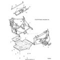 CHASSIS: MAIN FRAME AND SKID PLATES - 2020 POLARIS GENERAL 1000 DELUXE EPS