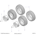 WHEELS: FRONT &REAR - 2026 POLARIS GENERAL XP 4 1000 ULTIMATE