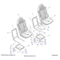 BODY: SEAT ASM. AND SLIDER - 2024 POLARIS GENERAL 1000 PREMIUM