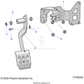 BRAKES: PEDAL - 2020 POLARIS RANGER CREW XP 1000 NORTHSTAR ULTIMATE