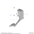 ENGINE: THROTTLE PEDAL - 2022 POLARIS GENERAL XP 1000 HUNTER