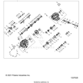 DRIVE TRAIN: MAIN GEARCASE INTERNALS - 2022 POLARIS RANGER CREW XP 1000 WATERFOWL EVAP
