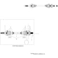 DRIVE TRAIN: FRONT DRIVE SHAFT - 2016 POLARIS RANGER EV