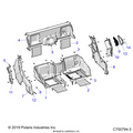 BODY: REAR CLOSEOFF AND FENDERS - 2022 POLARIS GENERAL 1000 DELUXE EPS