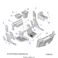 BODY: FRONT FLOOR & ROCKERS - 2019 POLARIS RANGER CREW XP 1000 EPS NORTHSTAR